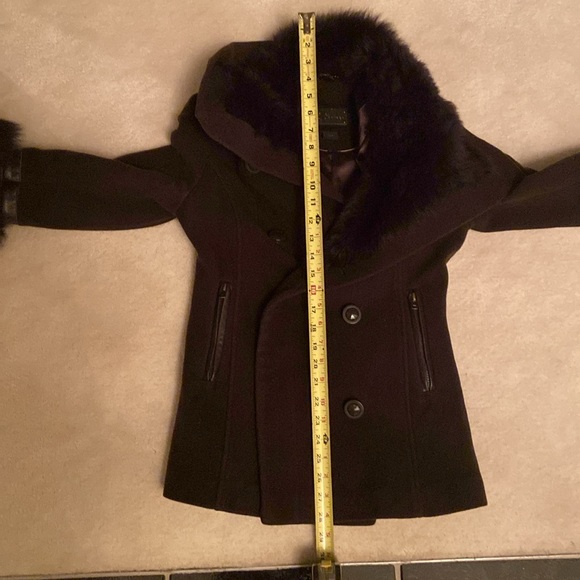 Mackage Cashmere Blended & Shearling Coat - Picture 15 of 16